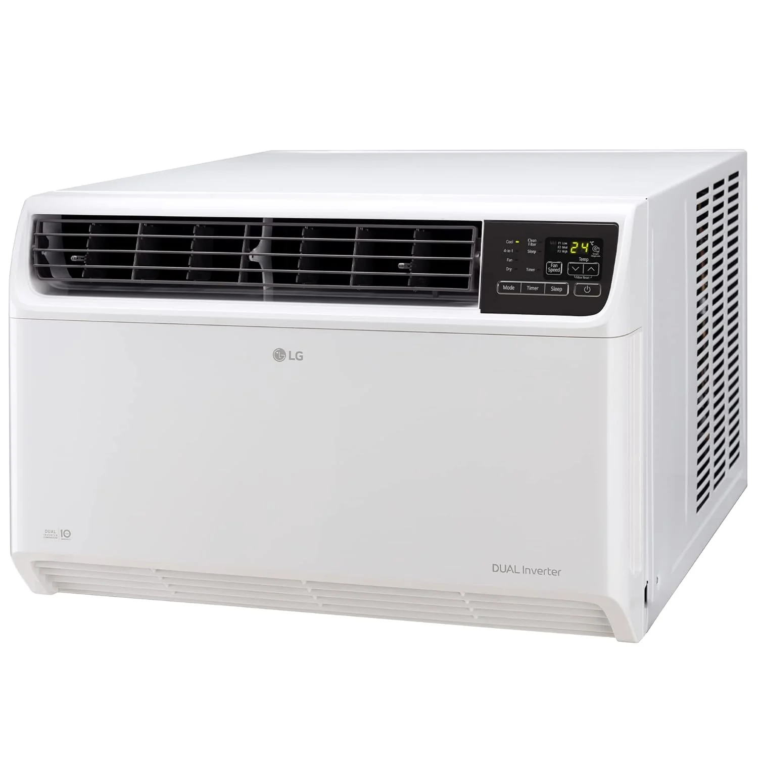 LG 1.5 Ton 5 Star DUAL Inverter Window AC (Copper, Convertible 4-in-1 cooling, RW-Q18WUZA, HD Filter with Anti-Virus Protection, White) - Image 8