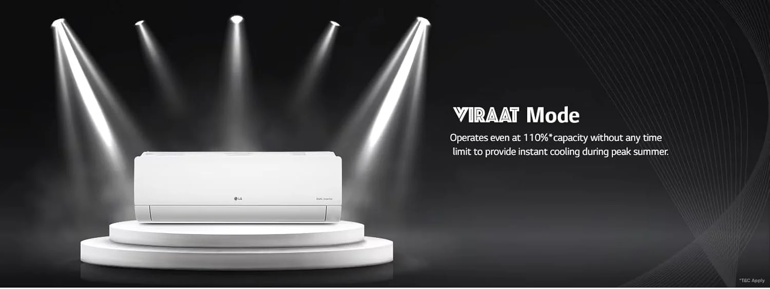 LG 1.5 Ton 5 Star Virat, Dual Inverter split AC (Copper,Super Convertible 5-in -1 Cooling,HD Filter WITH Anti Protection, 2024 Model,TS-Q19BNZE,White) - Image 3