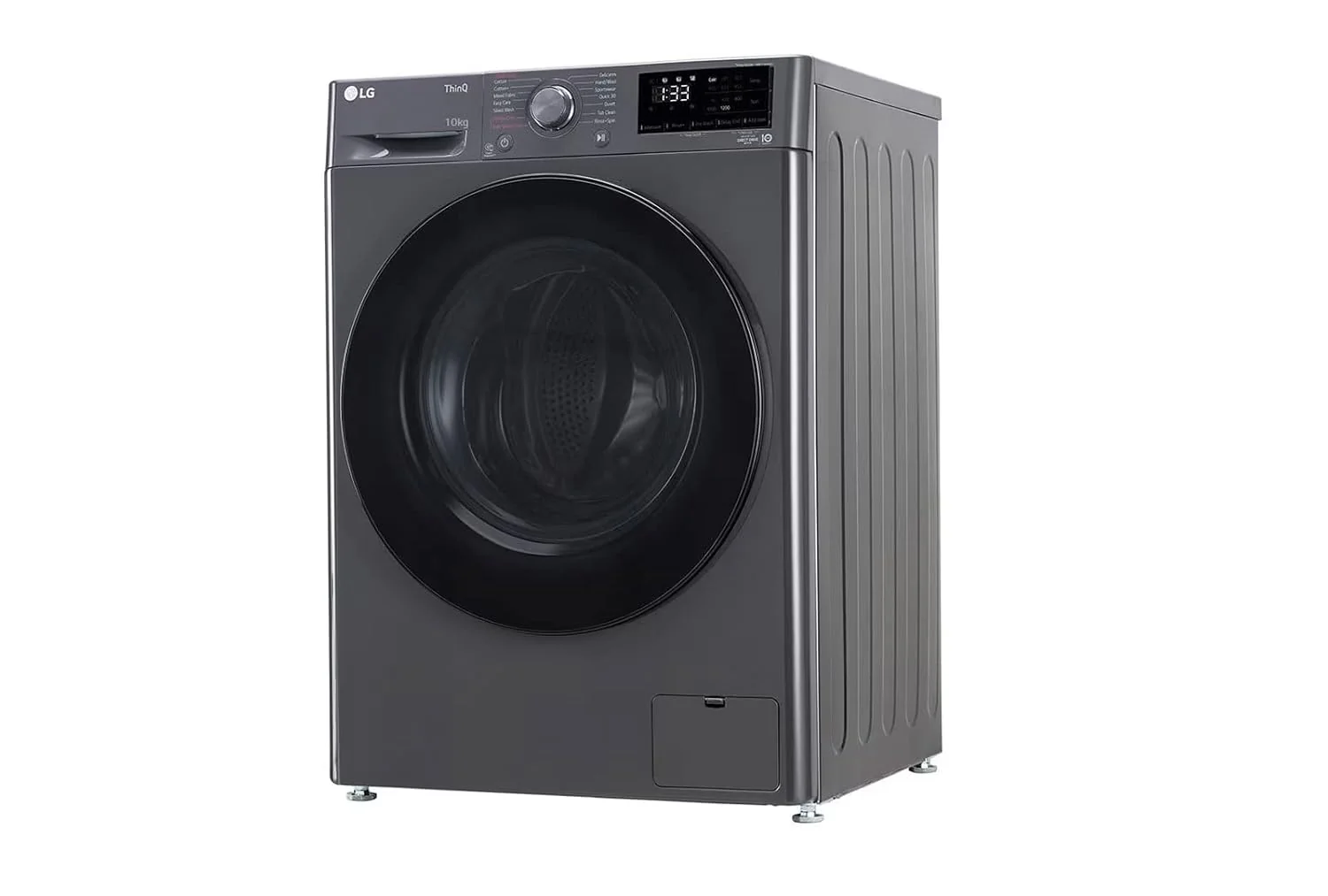 LG 10 Kg 5 Star Inverter Wi-Fi Fully-Automatic Front Loading Washing Machine with Inbuilt heater (FHP1410Z5M, Middle Black with Chrome Door, AI DD Technology & Steam) - Image 5