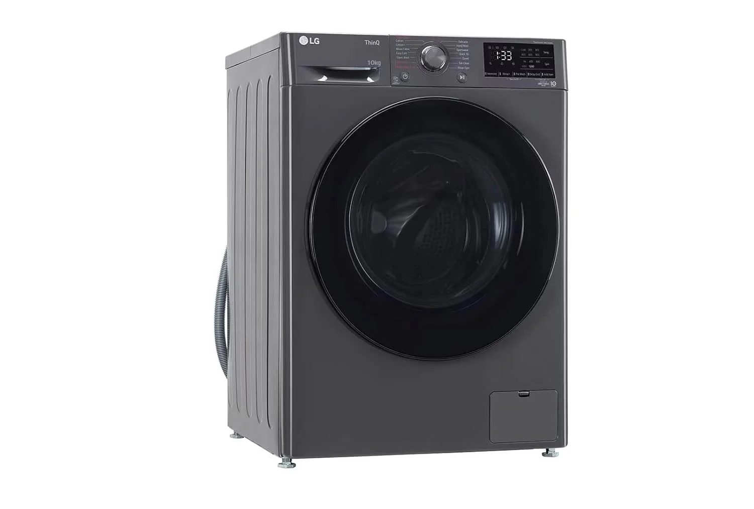LG 10 Kg 5 Star Inverter Wi-Fi Fully-Automatic Front Loading Washing Machine with Inbuilt heater (FHP1410Z5M, Middle Black with Chrome Door, AI DD Technology & Steam) - Image 7