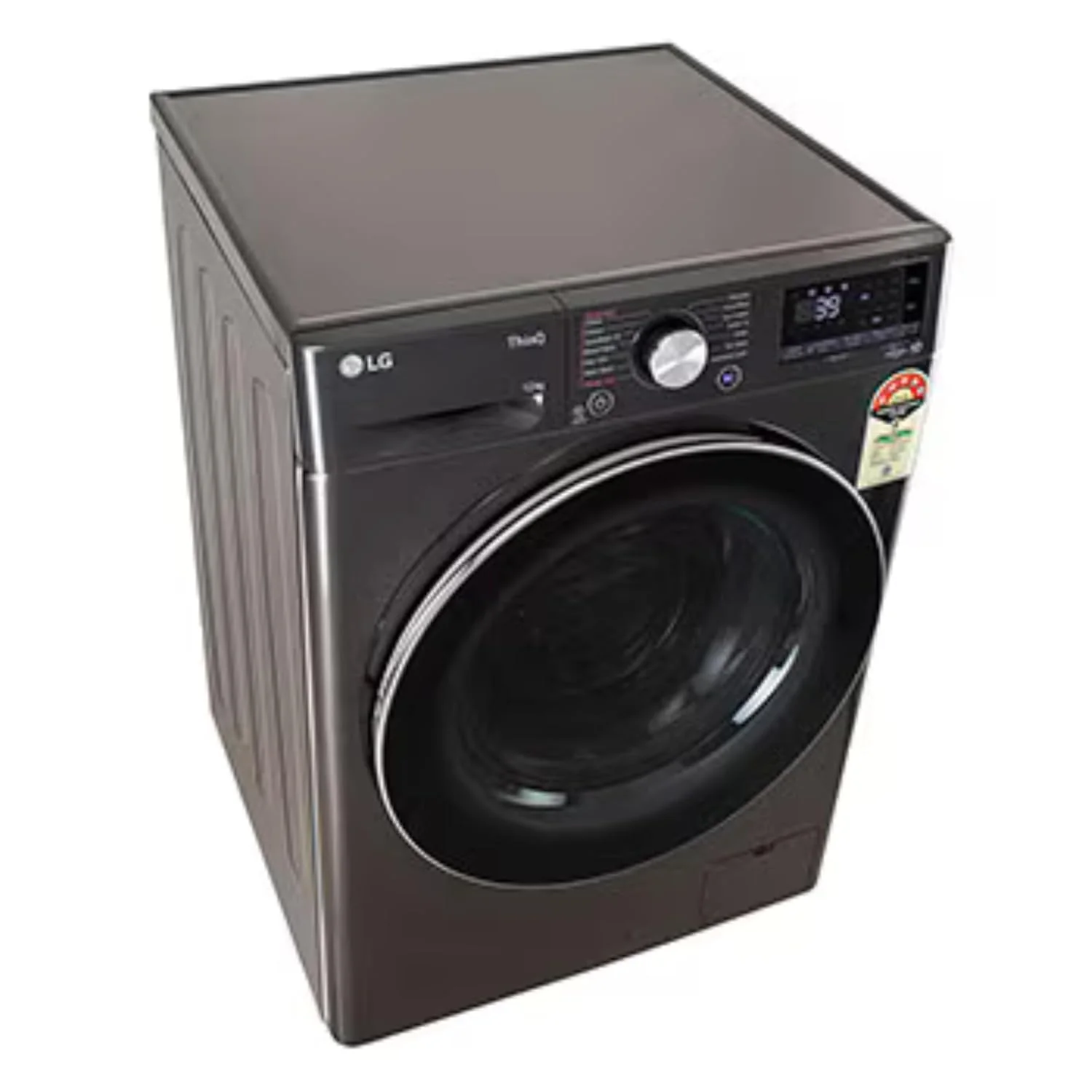 LG 12 Kg 5 Star AI Direct Drive™ Fully Automatic Front Load Washing Machine (FHP1412Z9B, Platinum Black, TurboWash 360, Steam, Wi-Fi,)Platinum Black - Image 7