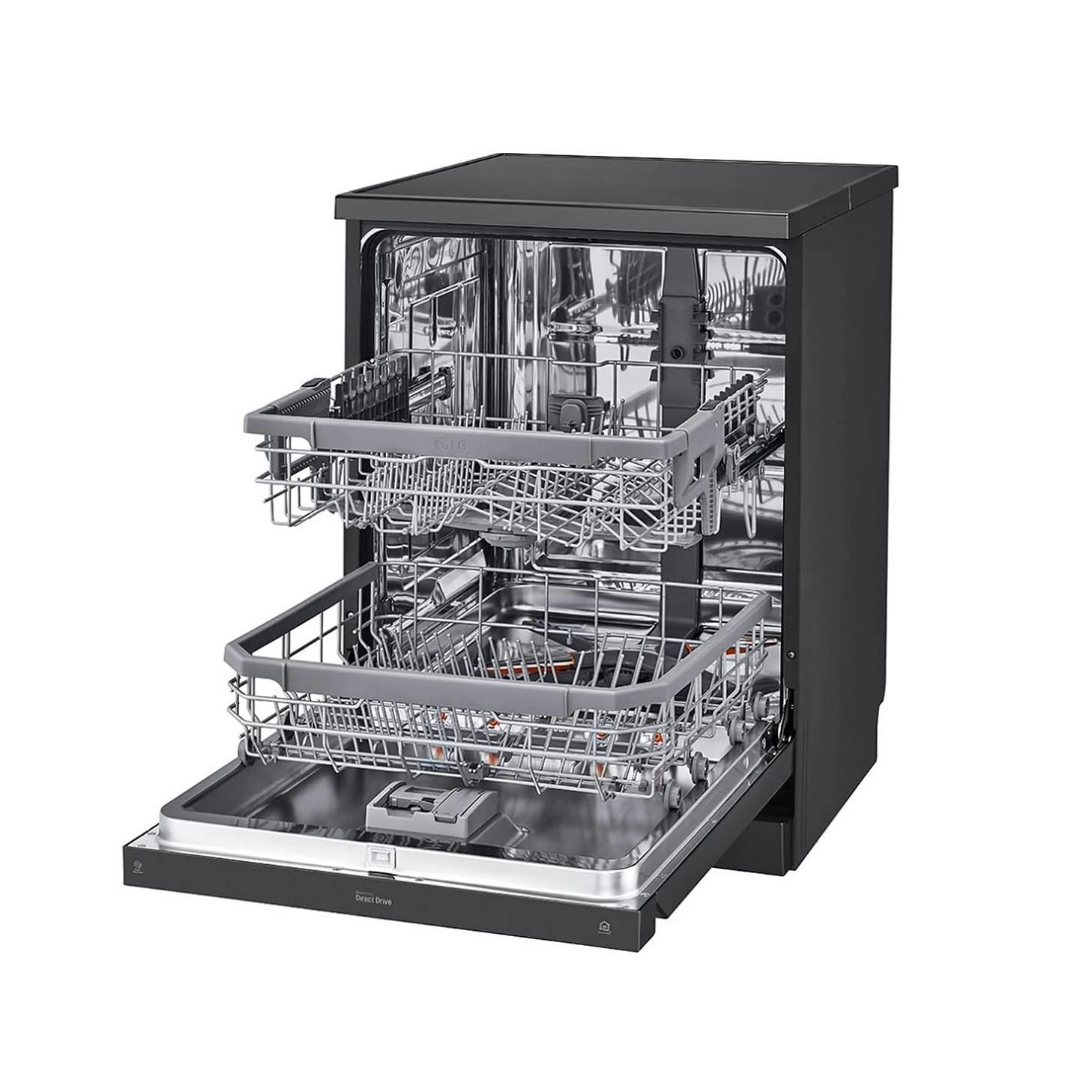 LG 14 Place Setting Free Standing Dish Washer with TrueSteam, QuadWash, EasyRack Plus, Wi-Fi Enabled (DFB424FM, Matte Black, Inverter Direct Drive Motor) - Image 15