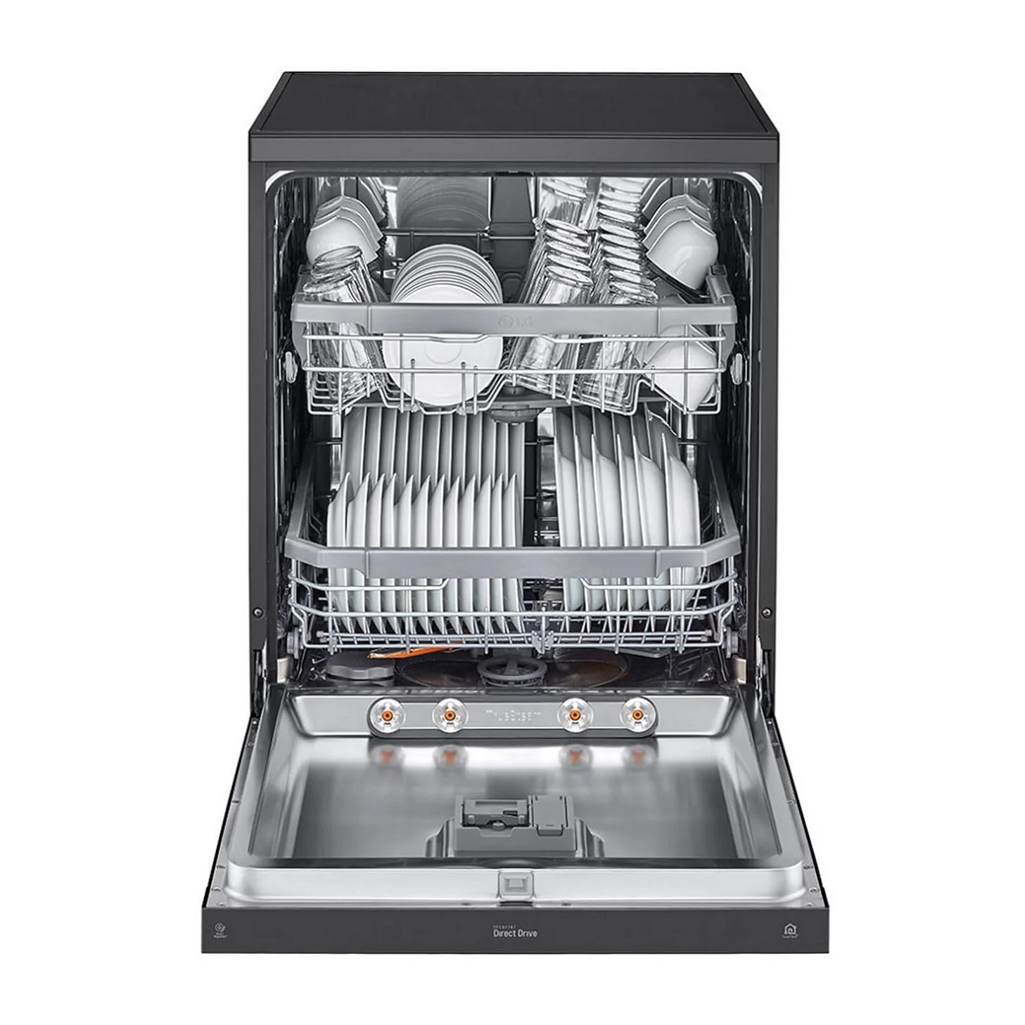 LG 14 Place Setting Free Standing Dish Washer with TrueSteam, QuadWash, EasyRack Plus, Wi-Fi Enabled (DFB424FM, Matte Black, Inverter Direct Drive Motor) - Image 17