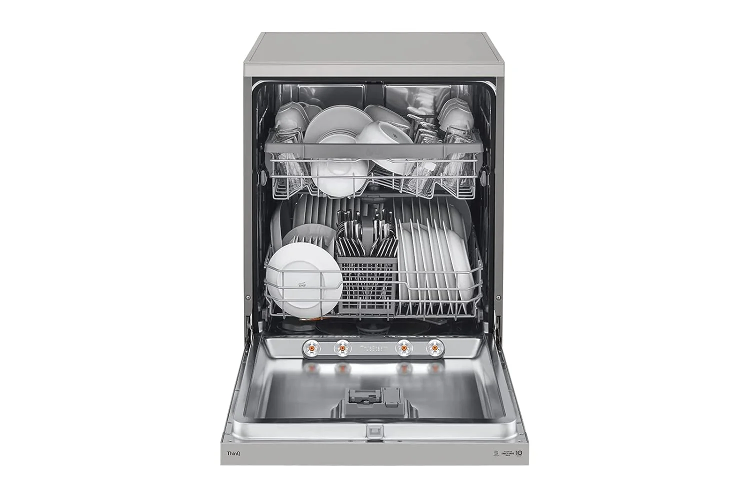 LG 14 Place Setting Freestanding Dishwasher (TrueSteam, DFB532FP, Silver) - Image 6