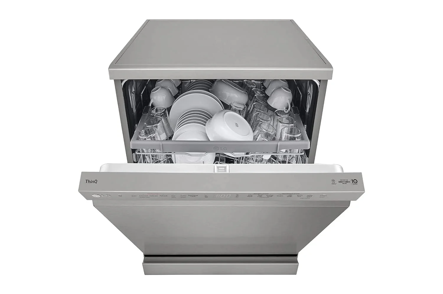 LG 14 Place Setting Freestanding Dishwasher (TrueSteam, DFB532FP, Silver) - Image 7