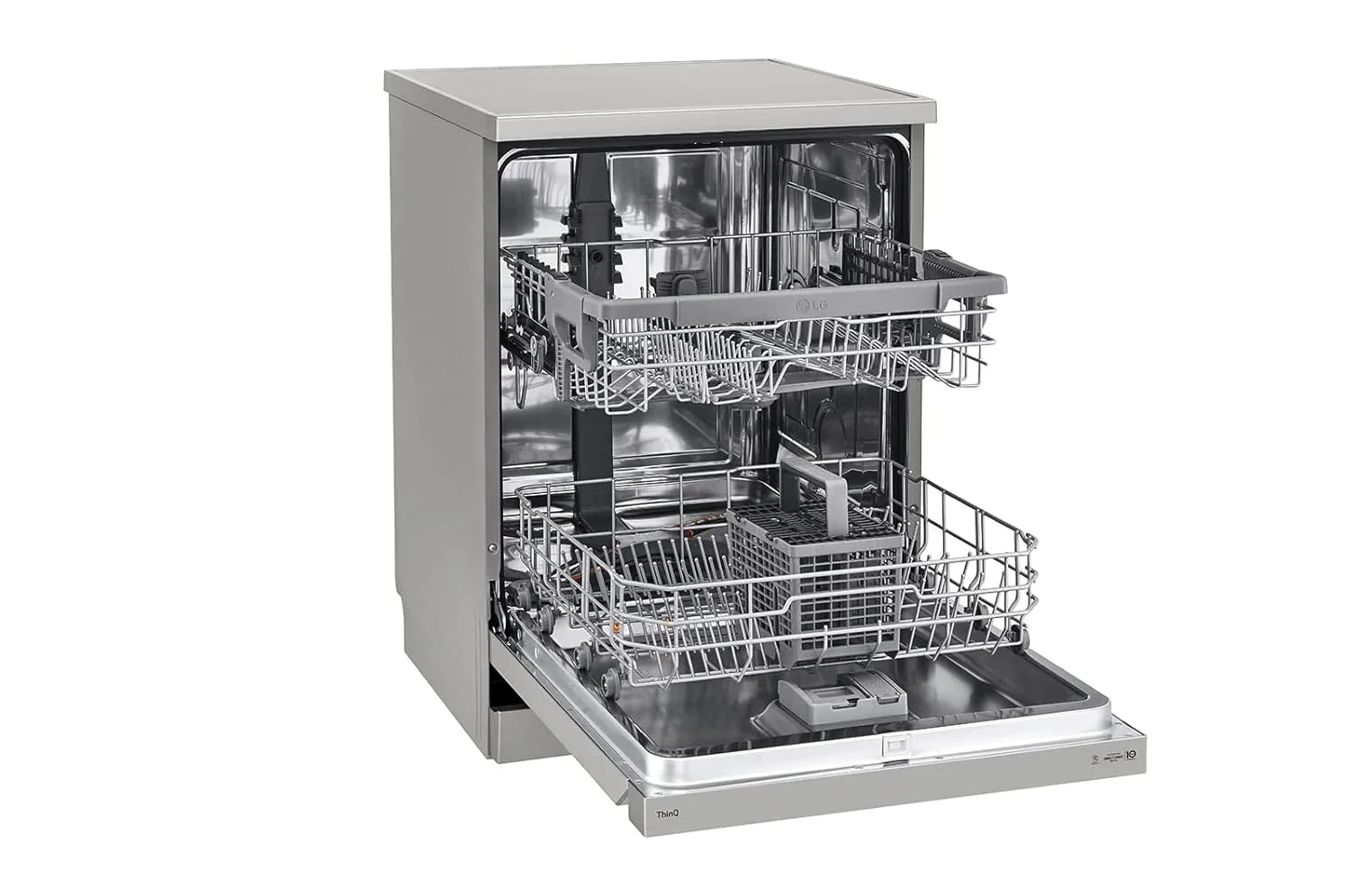 LG 14 Place Setting Freestanding Dishwasher (TrueSteam, DFB532FP, Silver) - Image 8