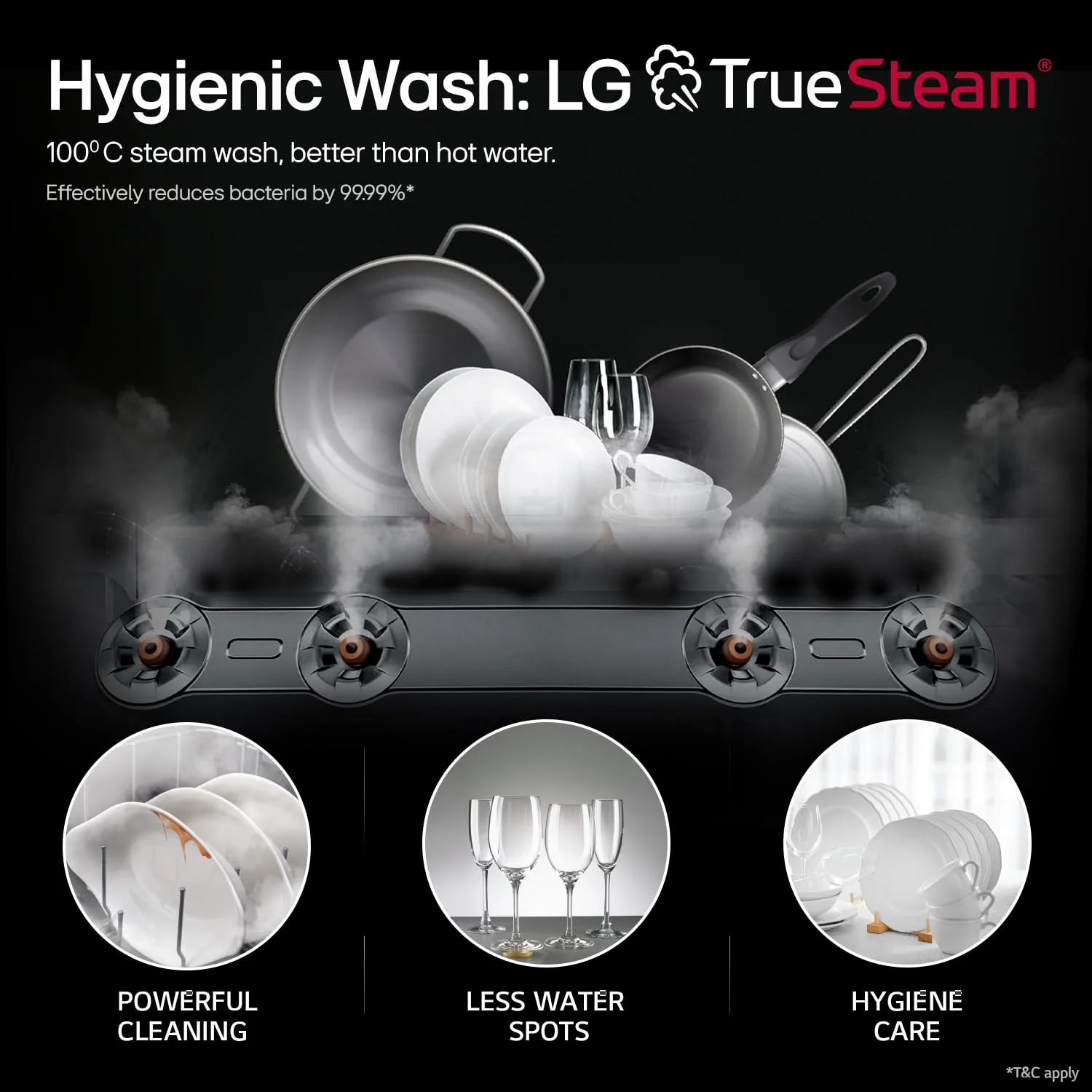 LG 14 Place Settings Inverter Direct Drive, Wi-Fi Free Standing Dishwasher (DFB424FP, Silver, Silent Operation, Tough Stain Removal, Adjustable racks & TrueSteam) - Image 9
