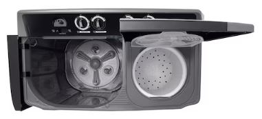 LG 14Kg Semi Automatic Washing Machine, Roller Jet Pulsator + Soak, Middle Black, 5 Star(P1465SKAZ) - Image 4