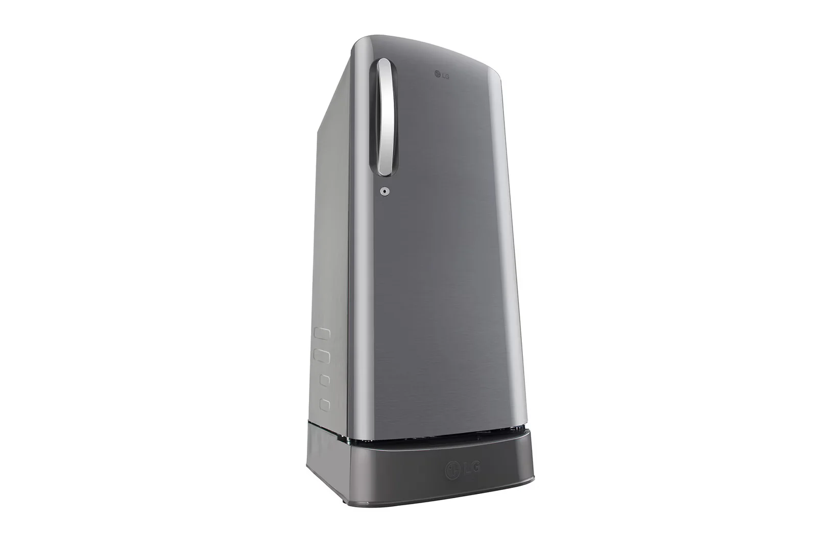 LG 185 L Single Door Refrigerator with Base Stand Drawer, Smart Inverter Compressor, Shiny Steel, 5 Star,(GLD1956ZAPZ) - Image 2