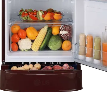 LG 185L 3 Star Direct-Cool Single Door Refrigerator (GL-D201ASFD, Moist 'N' Fresh) - Image 3