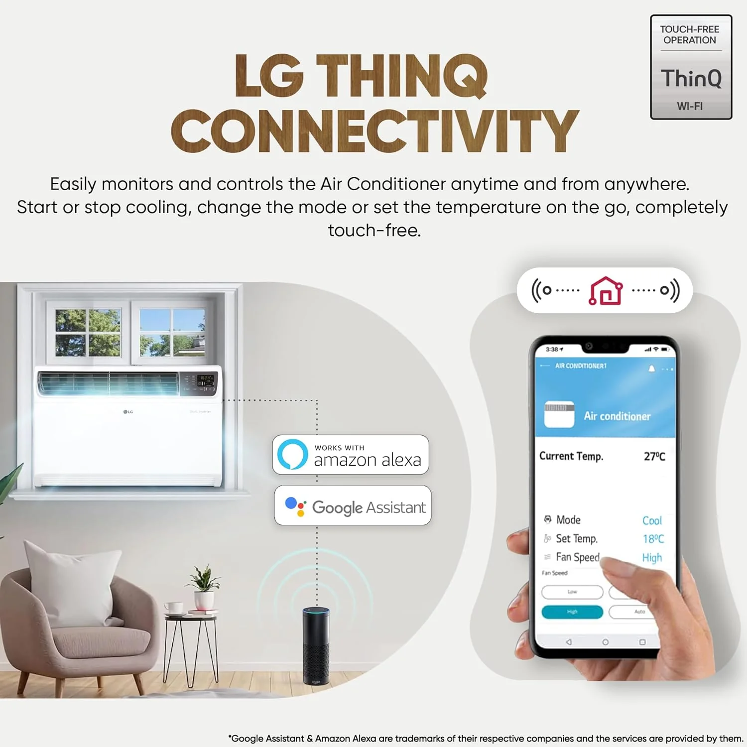 LG 2 Ton 4 Star Wi-Fi DUAL Inverter Window AC (Copper, Convertible 4-in-1 cooling, 4 Way Air Swing, HD Filter, UW-Q24WWYA, White) - Image 6