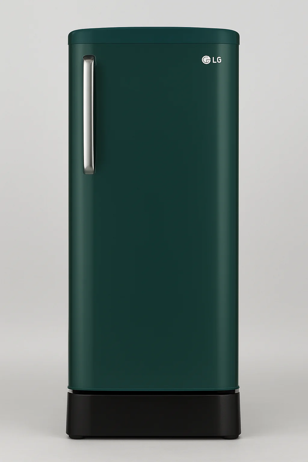 LG 201 L 3 Star Inverter Direct-Cool Single Door Refrigerator Appliance (GL-D211HEGD, Emerald Green, Base stand with drawer
