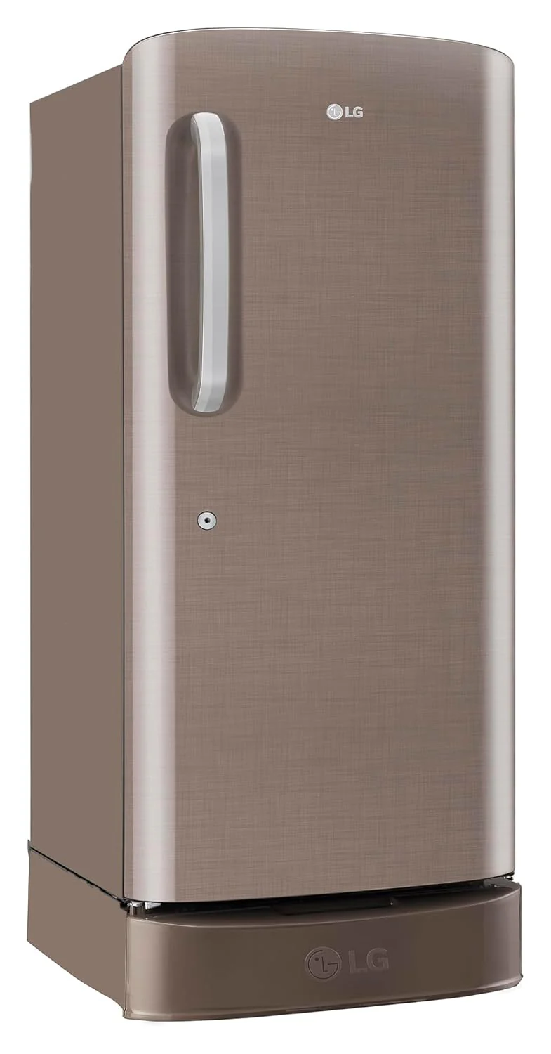 LG 210 L, 3 Star, Direct Cool Single Door Refrigerator (GL-D231AFSD, Fawn Steel, Base stand with drawer &amp; Fast Ice Making) - Image 4