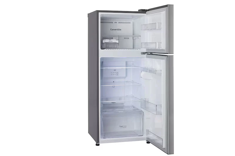LG 240 L Frost Free Double Door 3 Star Convertible Refrigerator with Inverter Compressor, Express Freeze & Multi Air Flow (Grey, GL-N292SPZX) - Image 2