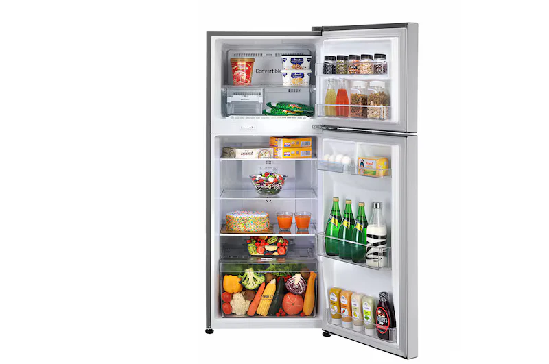 LG 240 L Frost Free Double Door 3 Star Convertible Refrigerator with Inverter Compressor, Express Freeze & Multi Air Flow (Grey, GL-N292SPZX) - Image 4