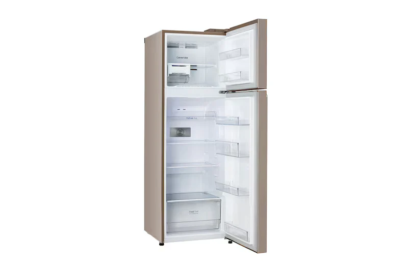 LG 272L Double Door Refrigerator, Smart Inverter Compressor. Auto Smart Connect, Fawn Steel, 2 Star GL-S312SFSY - Image 2