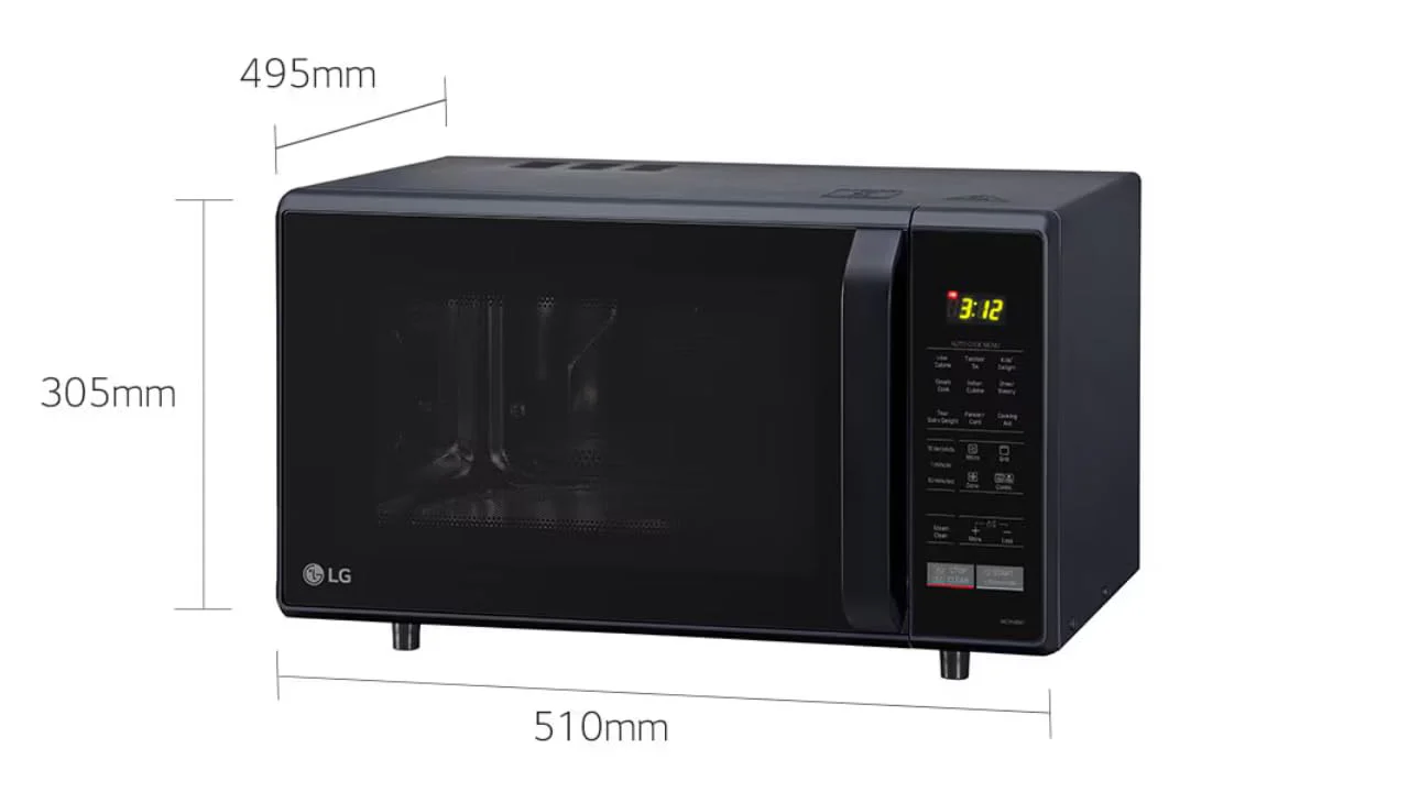 LG 28 L Convection Microwave Oven (MC2846BG, Black) - Image 5