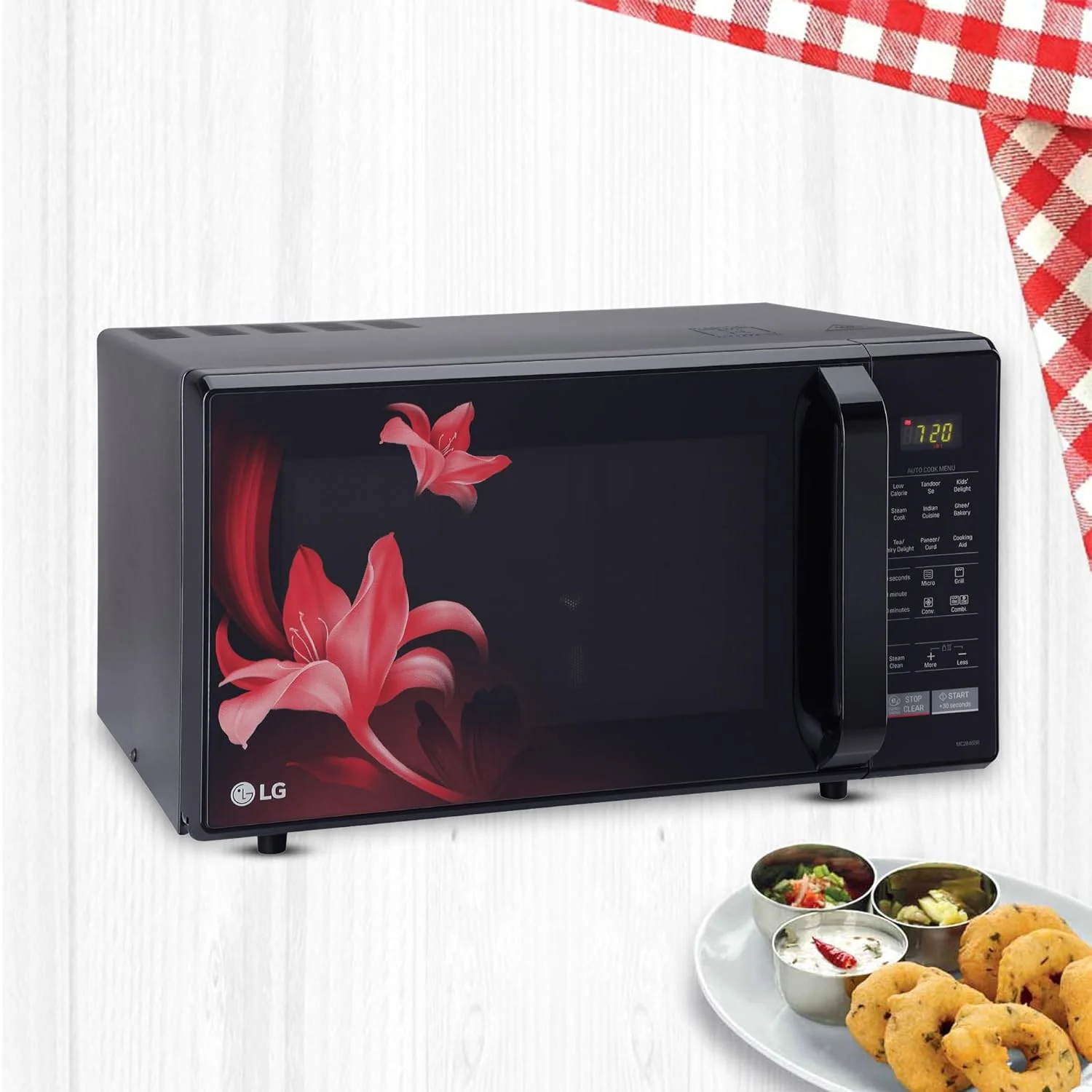 LG 28 L Convection Microwave Oven (MC2846BR) (Black) - Image 3