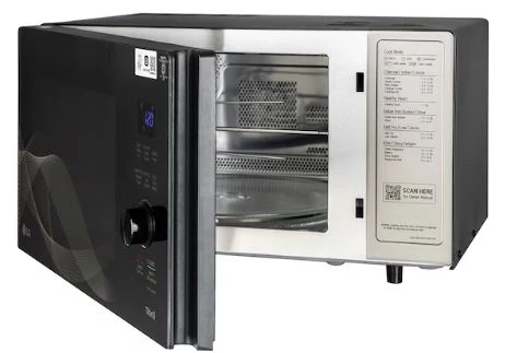 LG 28 L Scan-To-Cook Charcoal Microwave Oven with Healthy Heart™, Charcoal Lighting Heater, Motorised Rotisserie, Black(MJEN286UHW) (Open Box / Without Box) - Image 3