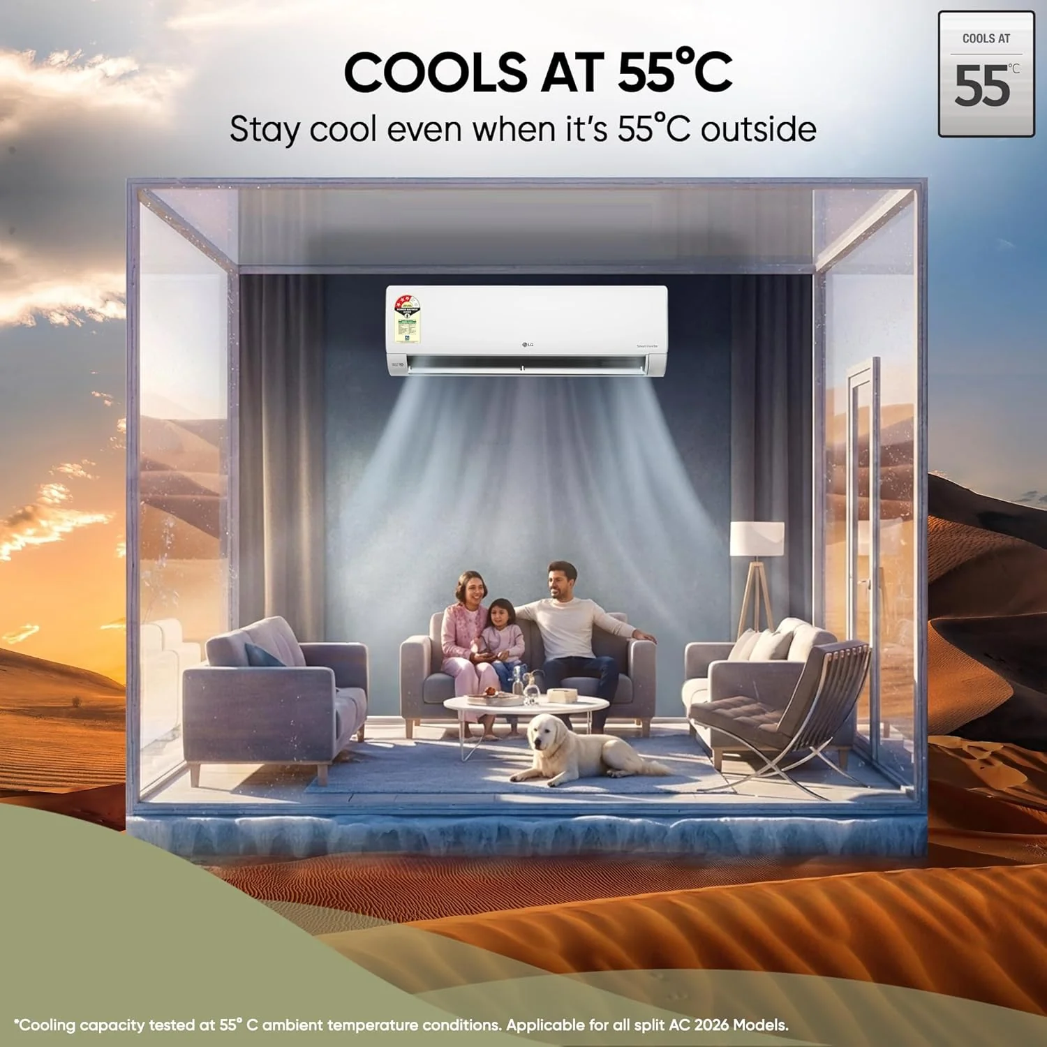 LG 3 Star (1.0) Split AC, AI Convertible, Auto Clean, Gold Fin+, Diet Mode+, Viraat Mode, 3.3 kW, 2026 Model,(AS-Q12CNXE) - Image 8