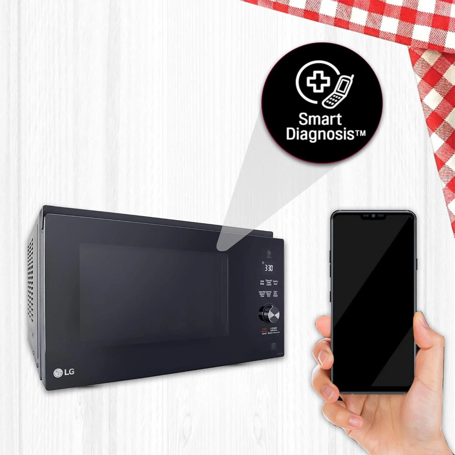 LG 32 L Charcoal Convection Microwave Oven (MJEN326SF, Black) - Image 4