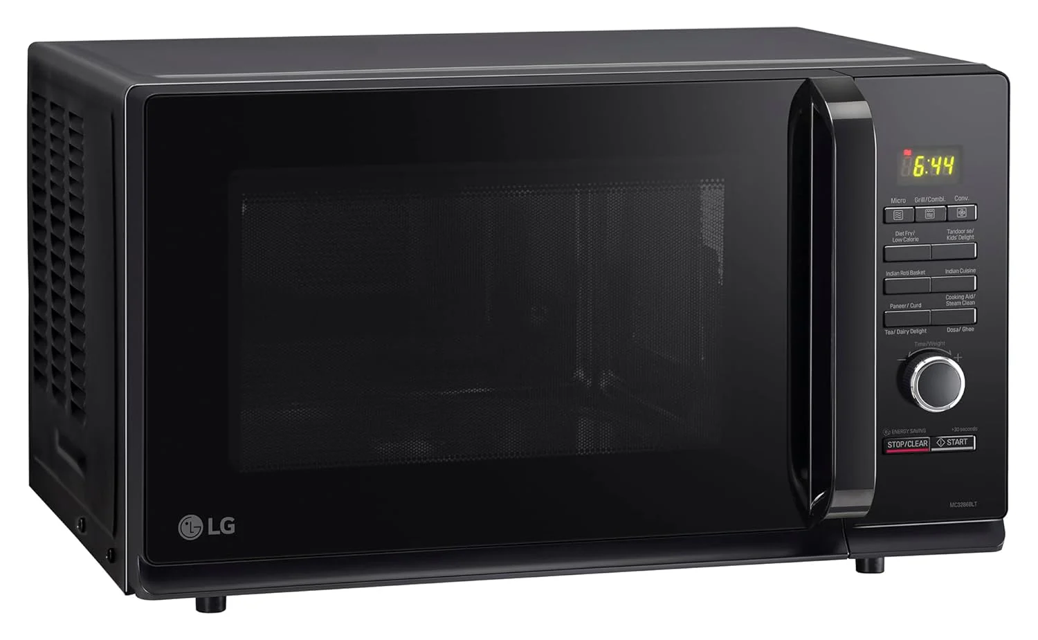 LG 32 L Convection Microwave Oven (MC3286BLT, Black, Auto Cook Menu, Diet Fry and with Stainless Steel Cavity) - Image 5