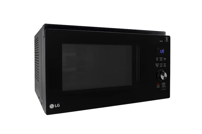 LG 32 L Convertible Microwave Oven with Air Fry, Charcoal Lighting Heater™, 431 Auto Cook Menu Powered by Thinq, Black - Image 2