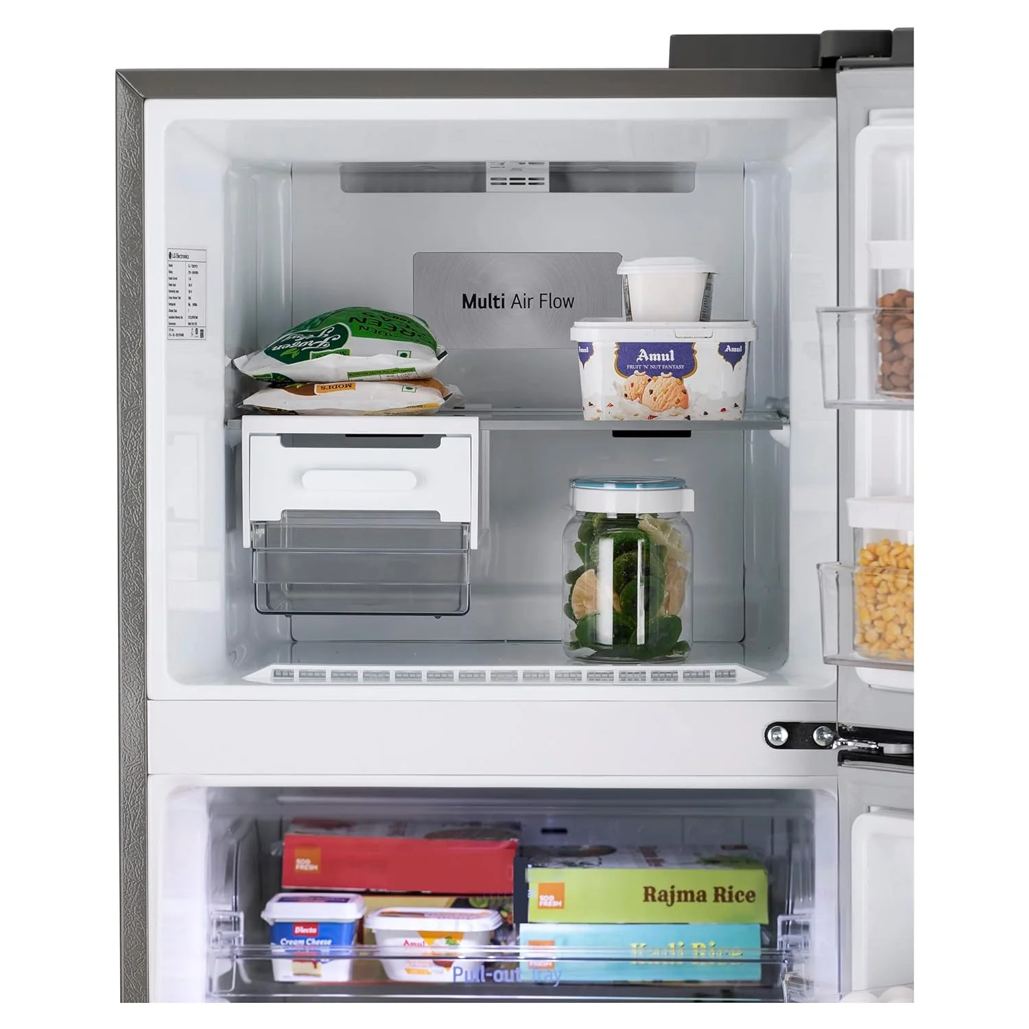 LG 343 L 2 Frost-Free Smart Inverter Compressor Double Door Refrigerator Appliance (GL-N382SDSY, Dazzle Steel, Multi Air Flow Cooling, 2023 Model) - Image 9