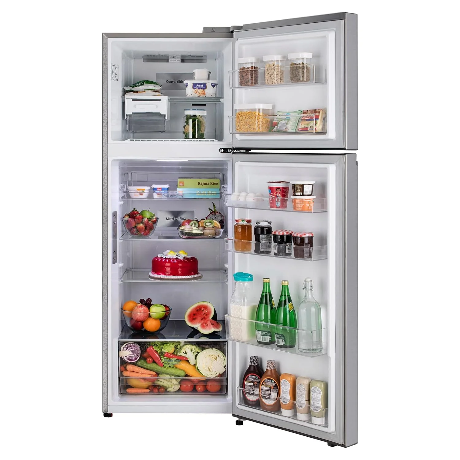 LG 343 L, 3 Star, Smart Inverter Compressor, Wi-Fi Enabled, Convertible Frost-Free Double Door Refrigerator (‎GL-T382TPZX, Shiny Steel, Auto smart connect &amp; Door Cooling+) - Image 10