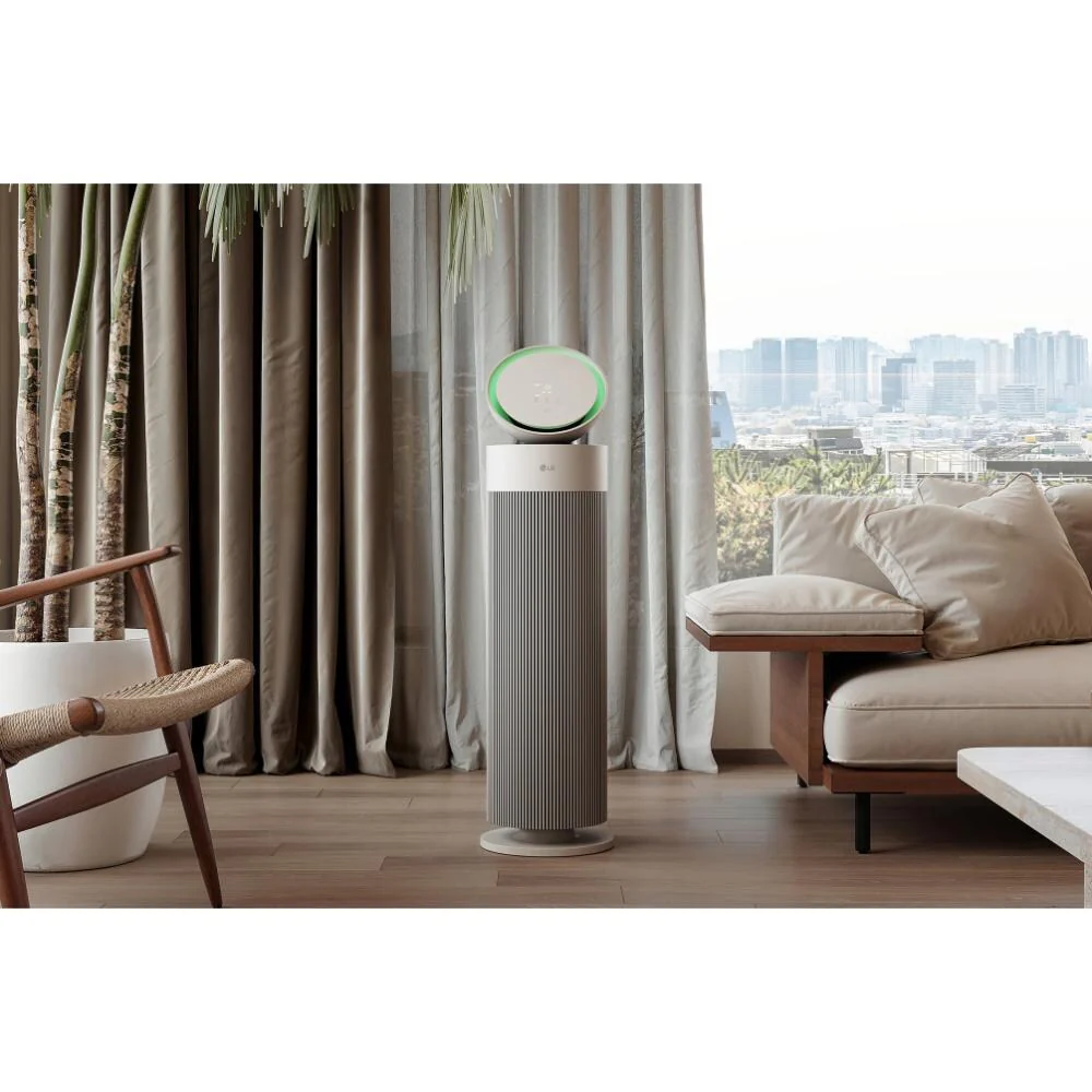 LG 360° Clean Air Purifier for Large Rooms (52.8m²) with HEPA Filter, UVnano Technology, BLDC Motor & Smart AQI Display - Image 4