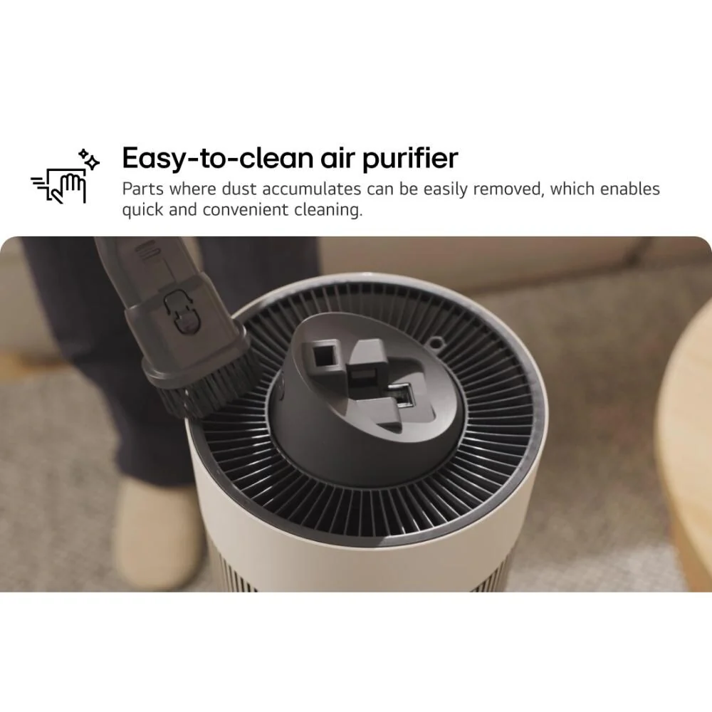 LG 360° Clean Air Purifier for Large Rooms (52.8m²) with HEPA Filter, UVnano Technology, BLDC Motor & Smart AQI Display - Image 8