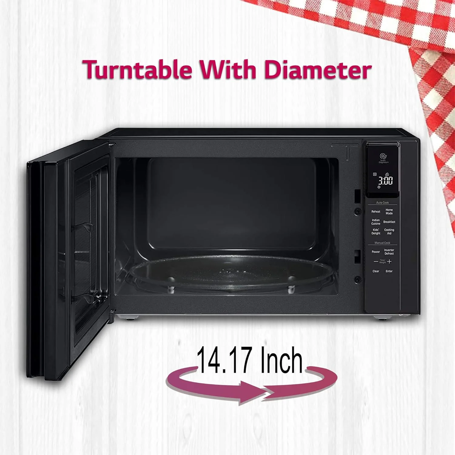 LG 42 L Solo Microwave Oven (MS4295DIS, Black, with Smart Inverter Technology) - Image 7
