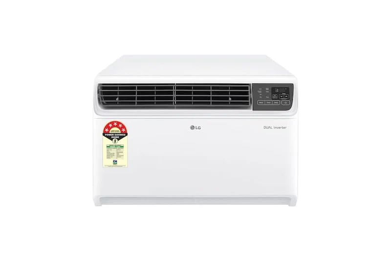 LG 5 Star (1.5) Window AC, Dual Inverter Compressor, 4-in-1 Cooling, Energy Manager+, ThinQ™ (Wi-Fi), 5.0 kW, 2026 Model,(AW-Q18WWZA)
