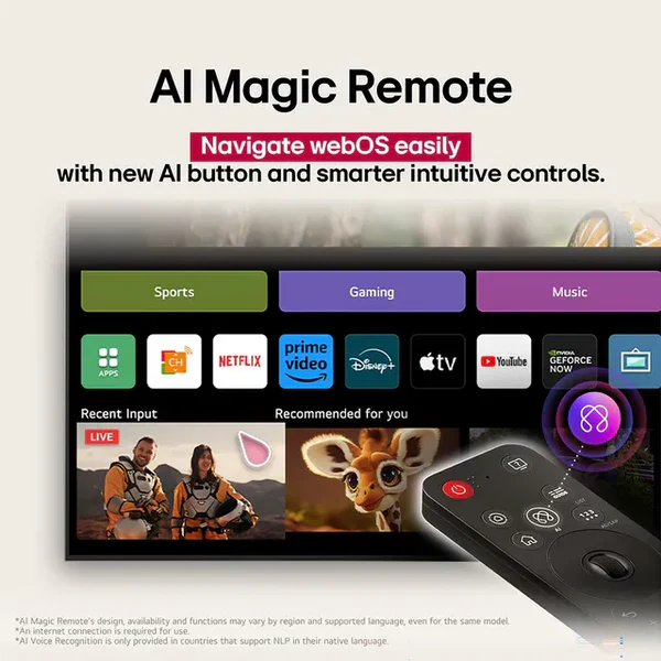 LG 55-inch 4K QNED Smart TV (55QNED8BA6A, 2025 Model) | α7 AI Processor Gen8 | Dolby Atmos | Filmmaker Mode™ | VRR - Image 2