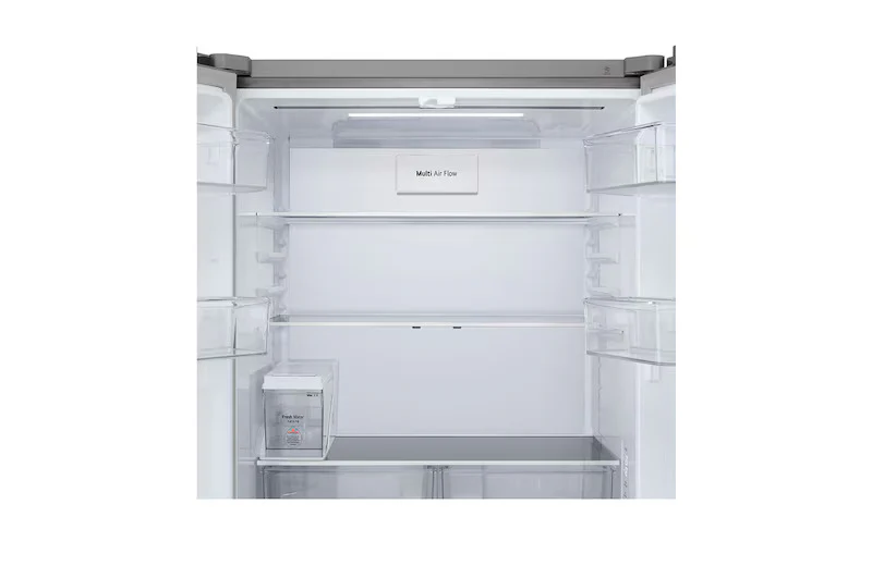 LG 604L French Door Refrigerator, Water Dispenser, Fresh Converter+, DoorCooling+™, Prime Silver Finish, 2 Star,(GV-F25FFLJB) - Image 4