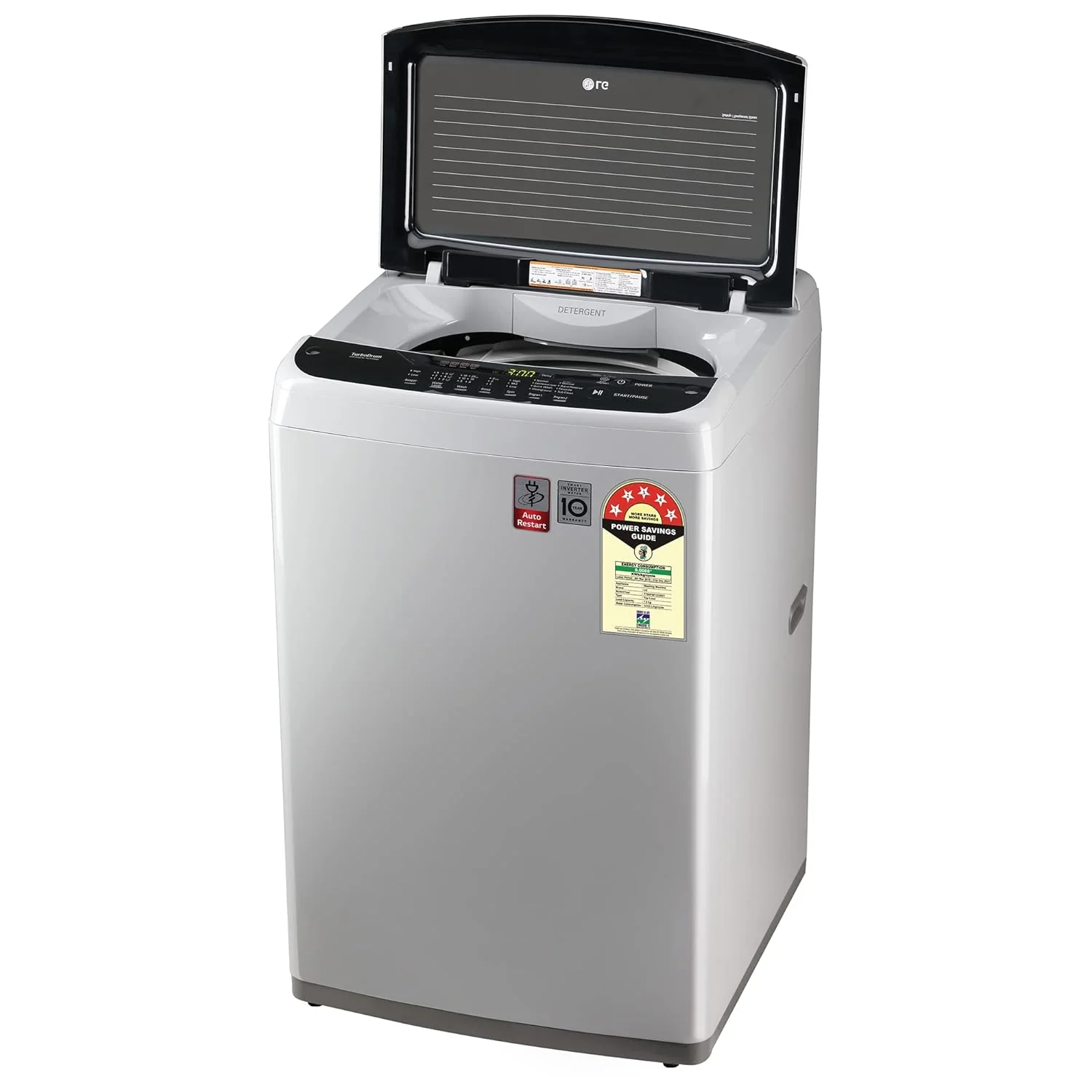 LG 7.5 Kg 5 Star Smart Inverter Fully-Automatic Top Load Washing Machine (T75SPSF1Z, Middle Free Silver, TurboDrum | Smart Closing Door) - Image 15