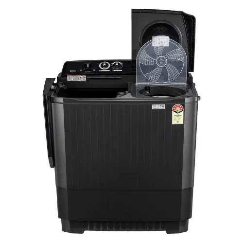 LG 8.5 Kg 5 Star Semi Automatic Top Load Washing Machine with Roller Jet Pulsator | Soak | Wind Jet Dry | 4 Wash Programs (P8535SLMZ, Full Black) - Image 2