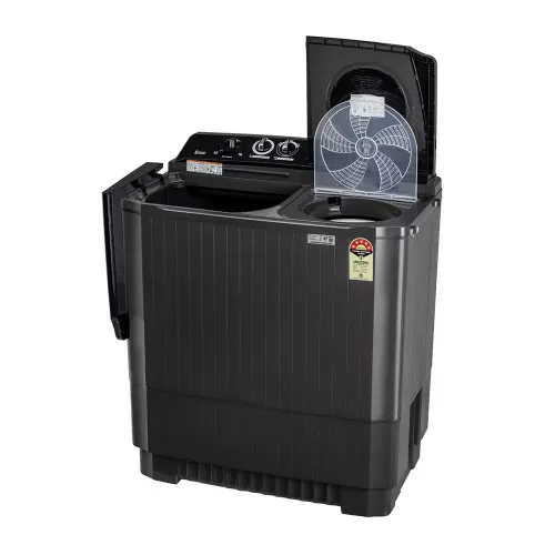 LG 8.5 Kg 5 Star Semi Automatic Top Load Washing Machine with Roller Jet Pulsator | Soak | Wind Jet Dry | 4 Wash Programs (P8535SLMZ, Full Black) - Image 5