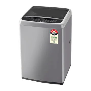 LG 8 kg 5 Star Inverter Fully Automatic Top Load Washing Machine (T80SNSF1Z.ASFQEIL, Stainless Steel Tub, Silver) - Image 3