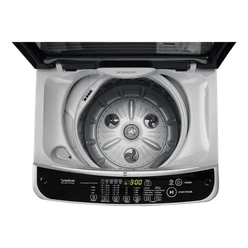 LG 8 kg 5 Star Inverter Fully Automatic Top Load Washing Machine (T80SNSF1Z.ASFQEIL, Stainless Steel Tub, Silver) - Image 5