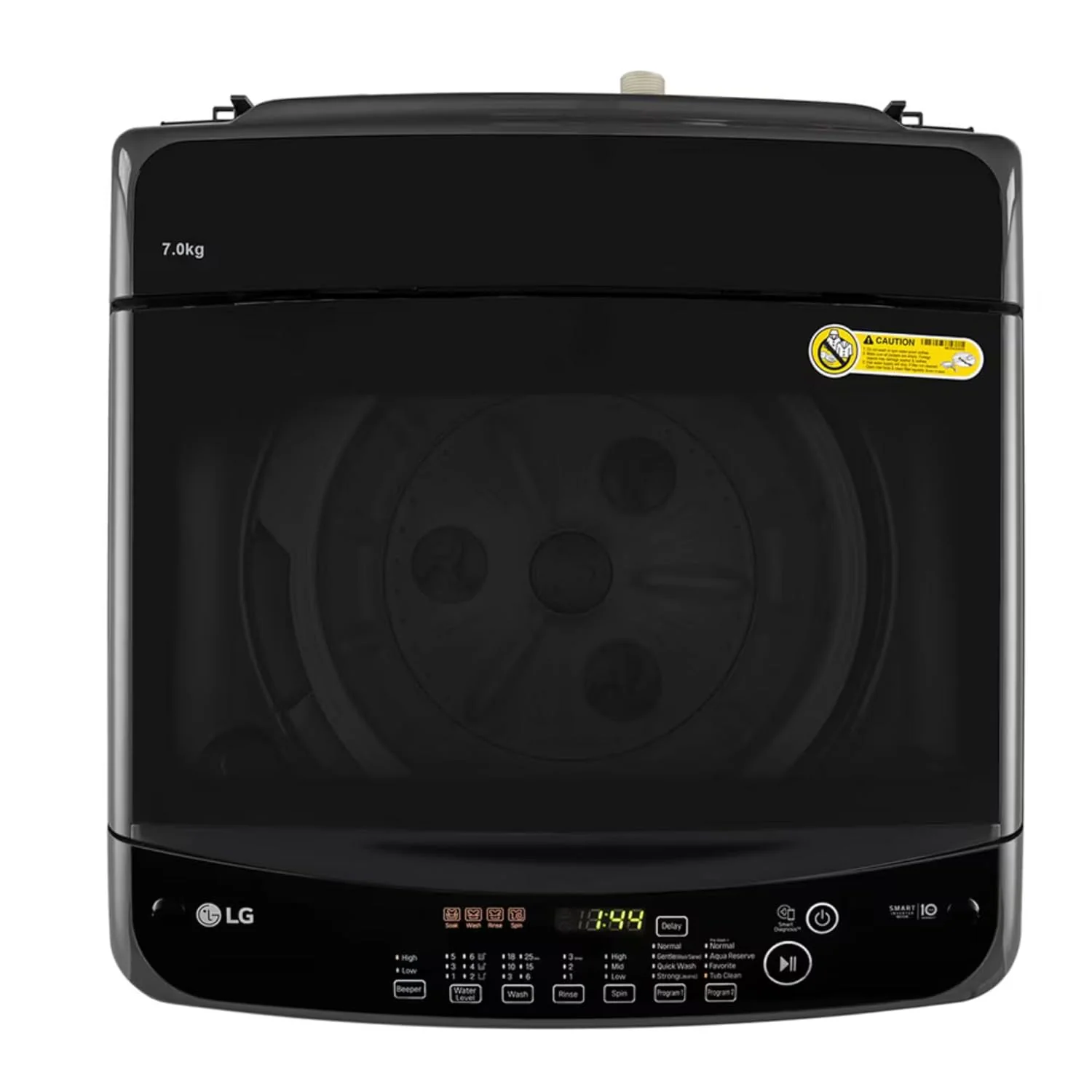 LG 8 Kg Top Load Washing Machine, Smart Inverter Motor, Middle Black, T80SPMB1Z (2025 Model) - Image 4