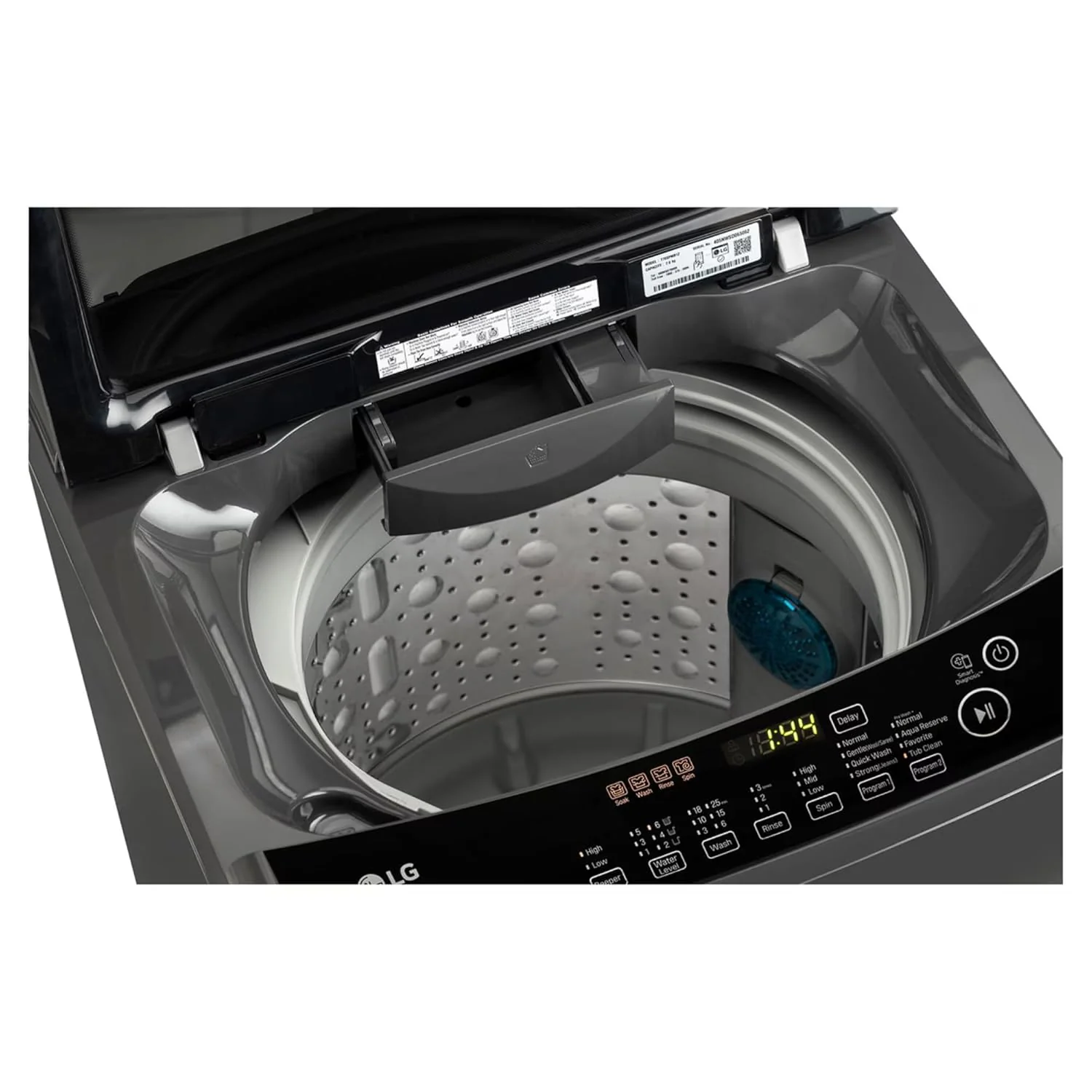 LG 8 Kg Top Load Washing Machine, Smart Inverter Motor, Middle Black, T80SPMB1Z (2025 Model) - Image 6
