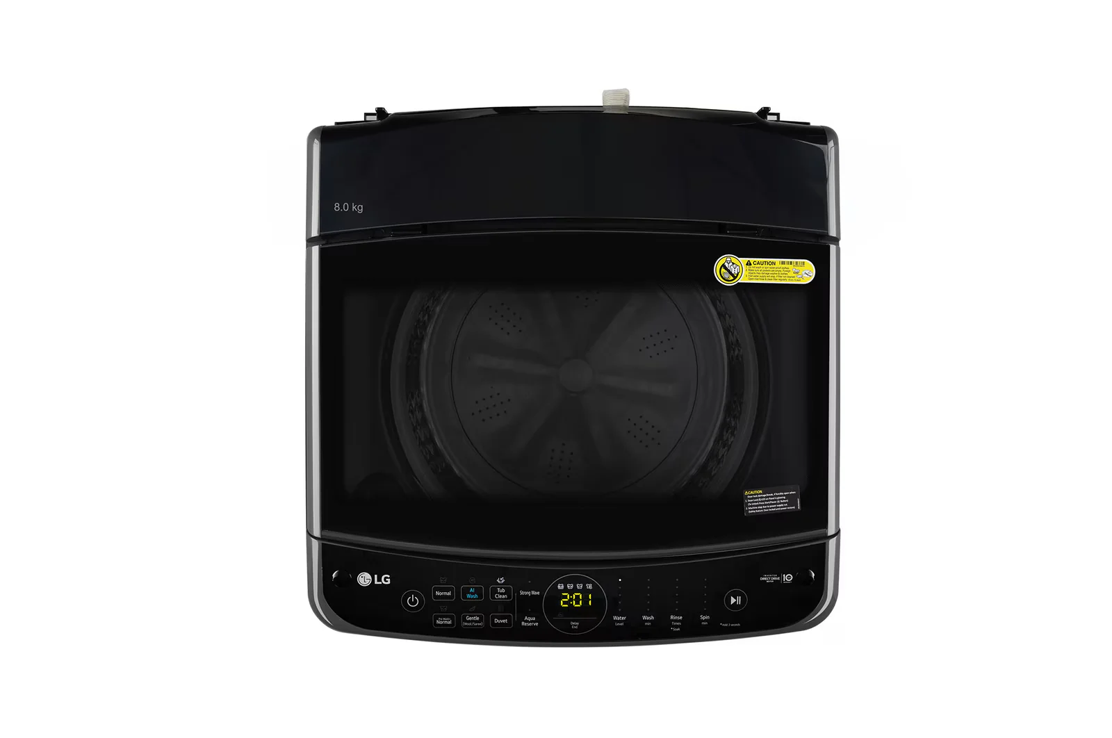 LG 8Kg 5 Star Top Load Washing Machine, AI Direct Drive™, Turbodrum, (THD08NPM,Middle Black) - Image 12