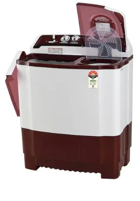 LG 8Kg Semi Automatic Washing Machine, Roller Jet Pulsator + Soak, Burgundy, 5 Star(P8035SRAZA) - Image 5