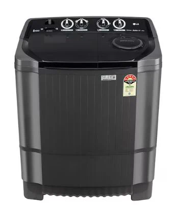 LG 8Kg Semi Automatic Washing Machine, Roller Jet Pulsator + Soak, Middle Black, 5 Star(P8015SKAZ)