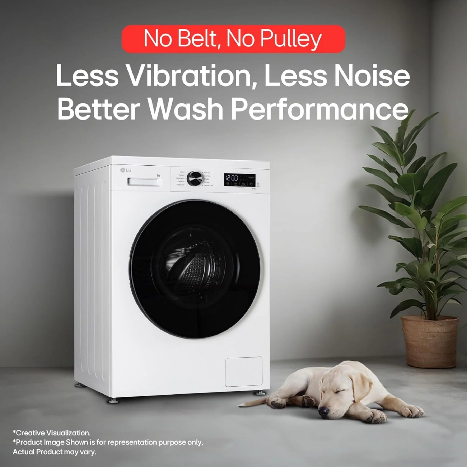 LG 9 Kg 5 Star Wi-Fi, Steam, Inverter Direct Drive Technology, 6 Motion DD, Fully-Automatic Front Load Washing Machine (FHB1209Z4W, Allergy Care, In-Built Heater, Touch Panel, Blue White) - Image 10