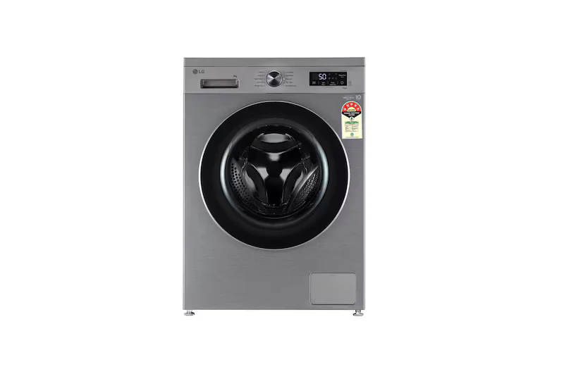LG 9Kg Front Load Washing Machine, Inverter Direct Drive™, Platinum Silver,FHB1209Z4P 5 Star,