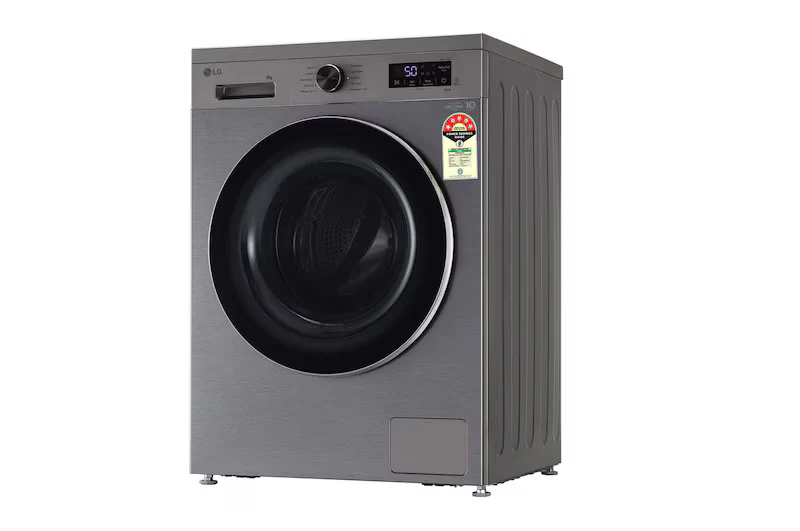 LG 9Kg Front Load Washing Machine, Inverter Direct Drive™, Platinum Silver,FHB1209Z4P 5 Star, - Image 3