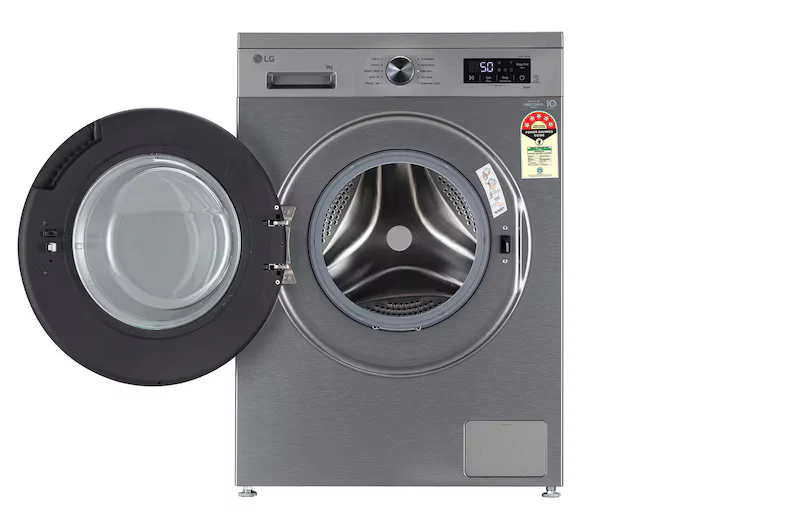 LG 9Kg Front Load Washing Machine, Inverter Direct Drive™, Platinum Silver,FHB1209Z4P 5 Star, - Image 4