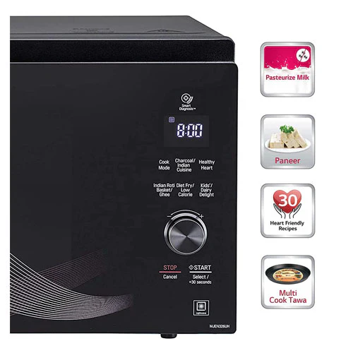 LG MJEN326UH 32L Charcoal Convection Healthy Heart Microwave Oven (Black) - Image 11